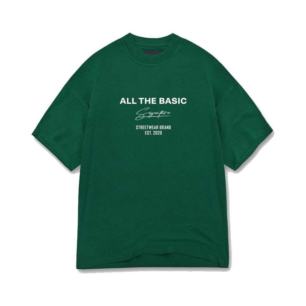 Áo thun tay lỡ - BASIC XANH LÁ Hotrend BEAVER