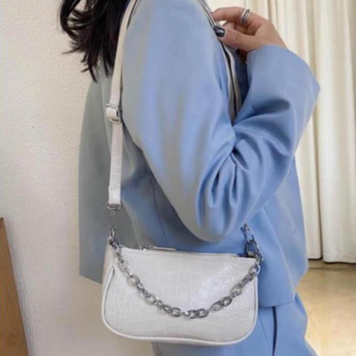 👛ẢNH SHOP CHỤP👛 TÚI ĐEO CHÉO NỮ XÍCH TRẮNG BH 464 | BigBuy360 - bigbuy360.vn