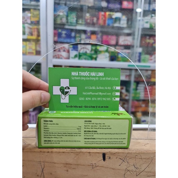 Viên uống dưỡng mắt Sáng mắt lutein Kingphar⚡Tặng quà⚡Hộp 30 viên tăng cường thị lực chống thoái hóa điểm vàng