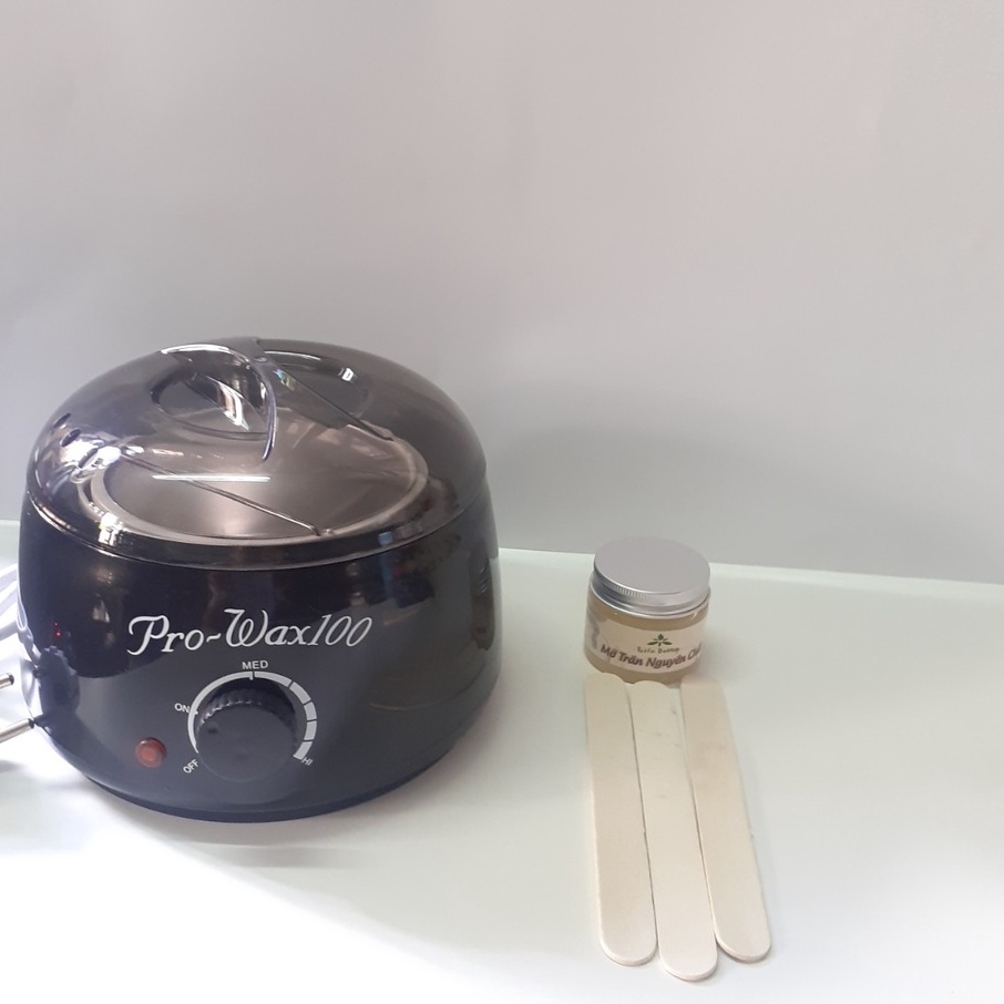 Nồi Wax lông PRO100, 3 Màu: Đen - Trắng - Hồng, Bảo hành 6 tháng (Miễn phí que lấy sáp). | BigBuy360 - bigbuy360.vn