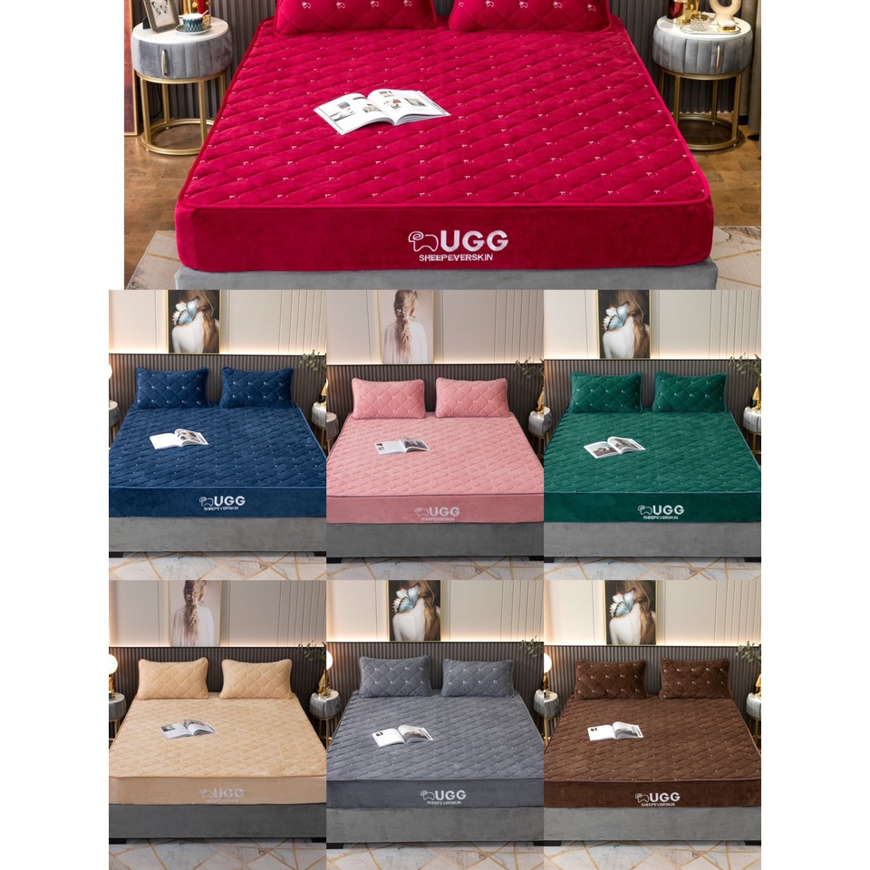 BỘ GA GỐI NỈ NHUNG THƯƠNG HIỆU UGG