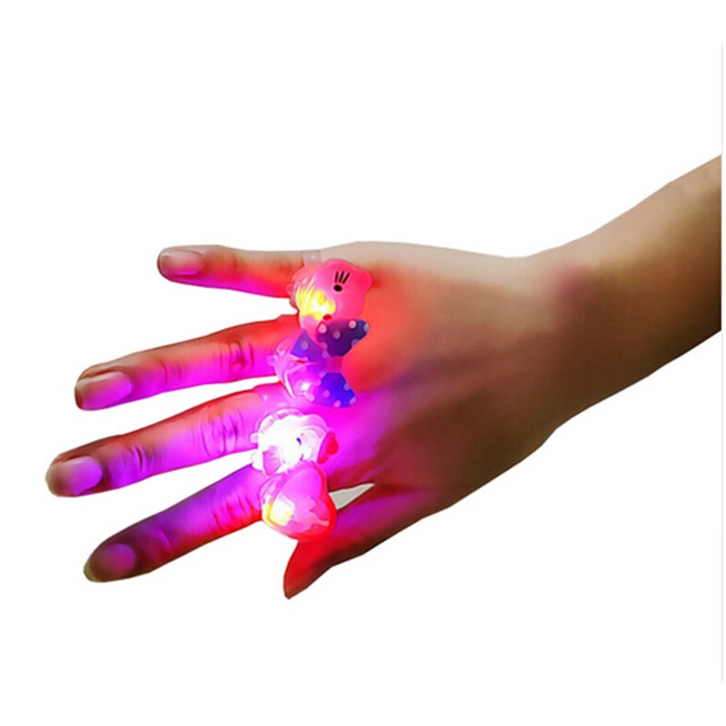Bộ 10 Nhẫn Đèn Led Dễ Thương