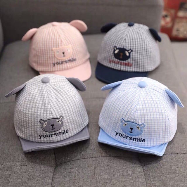 Mũ lưỡi mềm cho bé 3m-12m