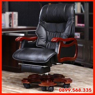 [Có Video] Ghế Giám Đốc Bọc Da Cao Cấp - Ghế Làm Việc Cho Giám Đốc Có Massage 7 Điểm