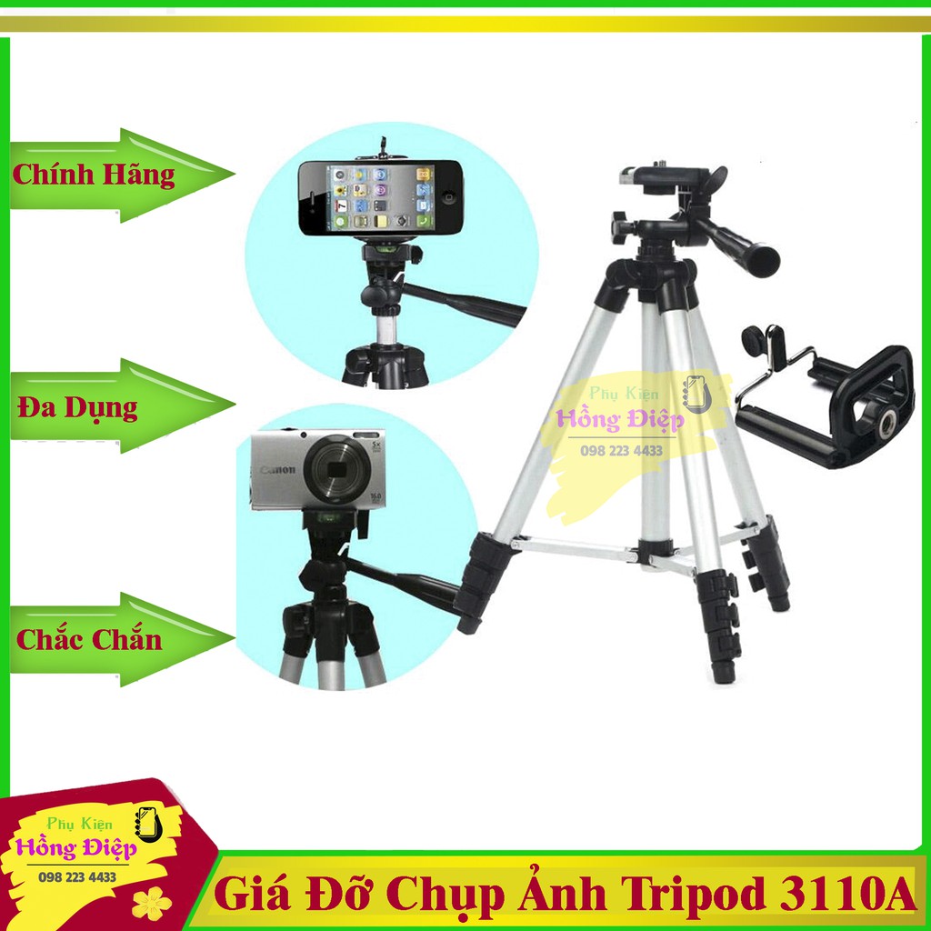 Giá Đỡ Chụp Ảnh Tripod 3110 (Chính Hãng)