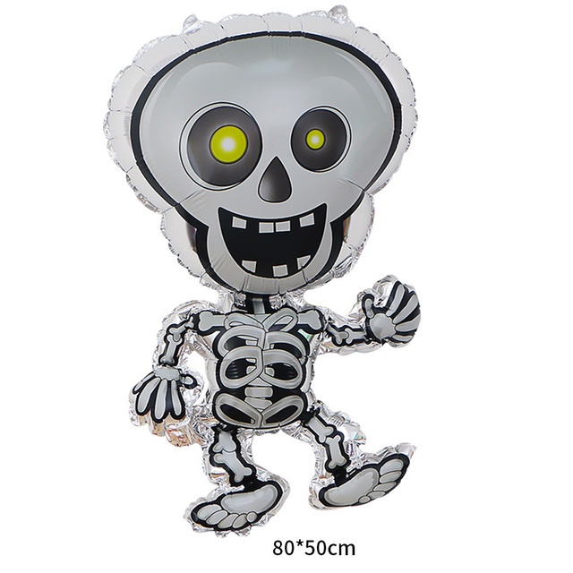 Bong Bóng Lá Nhôm Hình Nhện Trang Trí Halloween