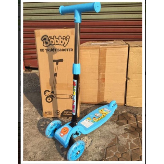 Xe Scooter Bobby Có Đèn (Ở Bánh Xe) Cho Bé 3 - 6 Tuổi