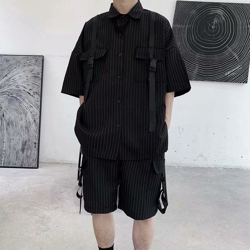Set Áo Thun Và Quần Short Thời Trang Phong Cách Năng Động Cho Nam