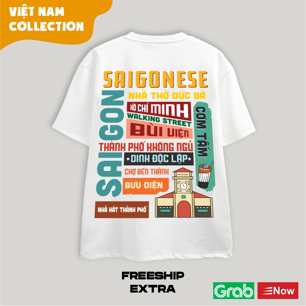 Áo Thun Unisex Nam Nữ Oversize Local Brand Tỉnh Thành - SÀI GÒN