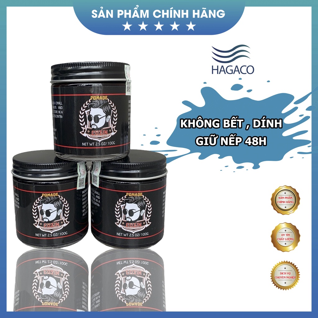 SÁP tạo kiểu tóc,giữ nếp tóc dành cho nam Pomade Cuzin Chính Hãng MN39