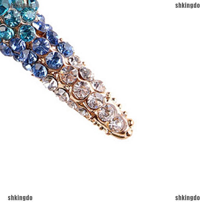 Trâm cài áo hình sao biển đính pha lê 3 màu thanh lịch