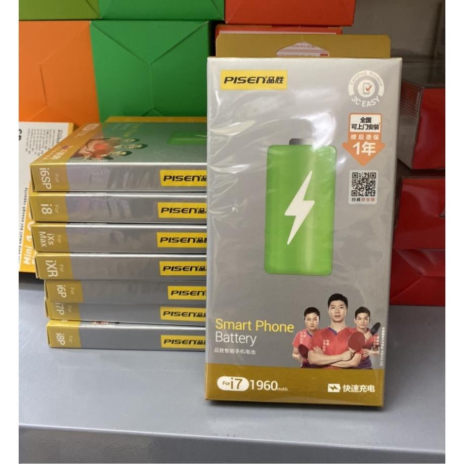 💥Pin pisen ĐT táo siêu cao,siêu cao 6 6s 6p 6sp 7 7p 8 8p x- xsmax Bảo hành 1 năm tặng kèm bộ tua vít tự thay thế.