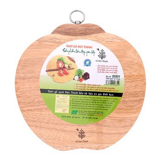 Thớt gỗ cao su hình quả cà chua đức thành