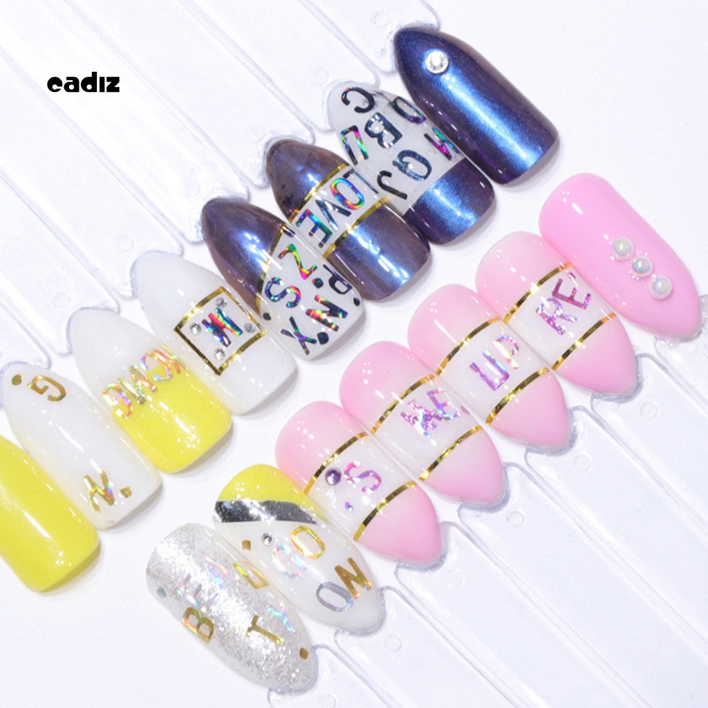 Phụ Kiện Kim Tuyến Hình Chữ Cái Siêu Mỏng Hỗn Hợp Trang Trí Móng Tay Nghệ Thuật DIY