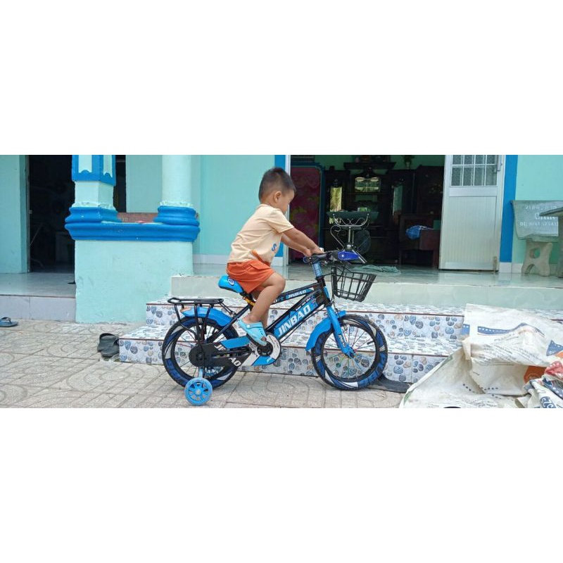 Xe đạp thể thao có giỏ và gác ba ga cho bé size 12 , 14 , 16 inch