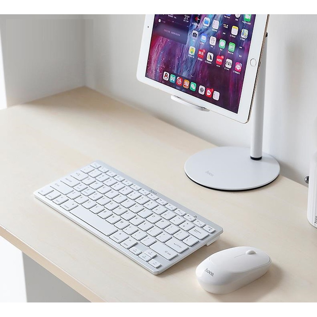 Bộ bàn phím và chuột không dây Hoco DI05 thiết kế chống thấm nước chuột quang độ phân giải cao 1000 DPI