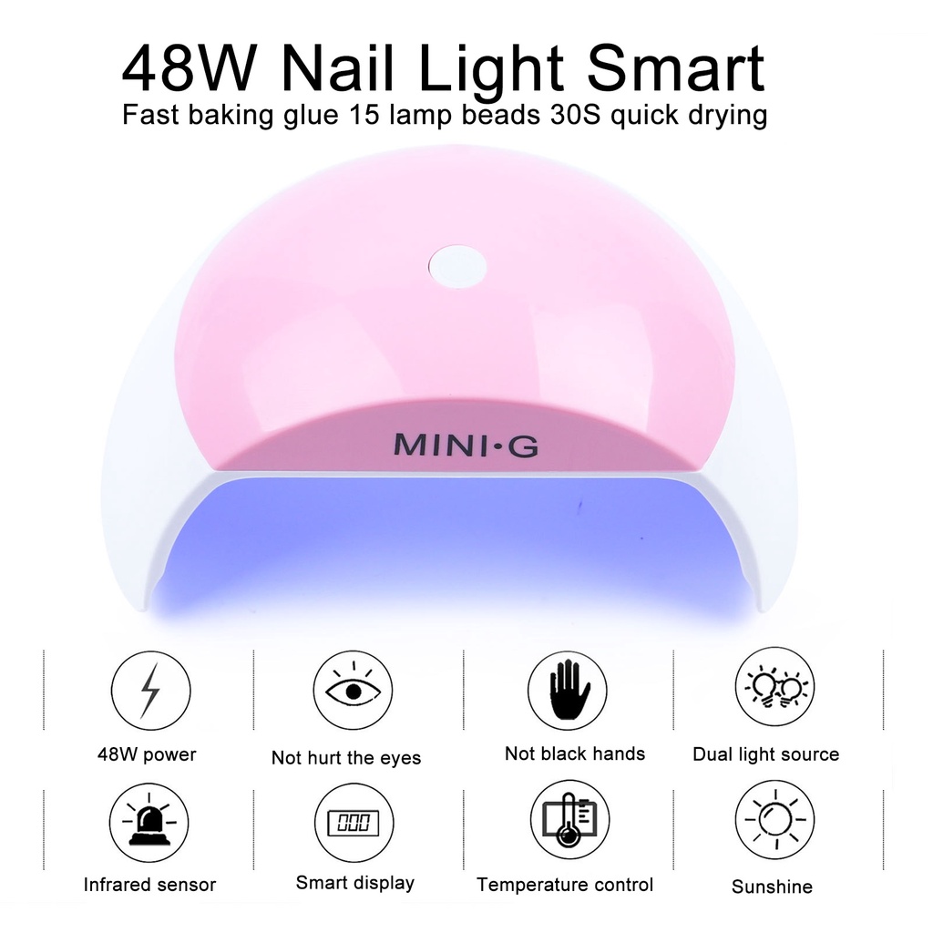 Đèn Hong Khô Móng Tay Kỹ Thuật Số Màn Hình LED UV Cho Nữ