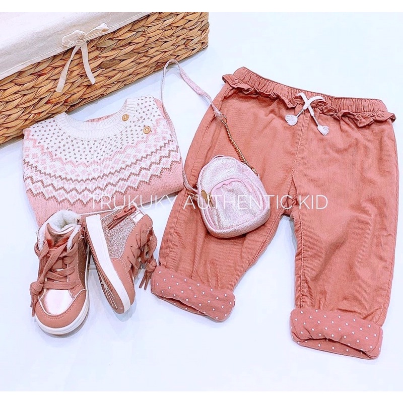 Quần nhung lót nỉ HM cho bé