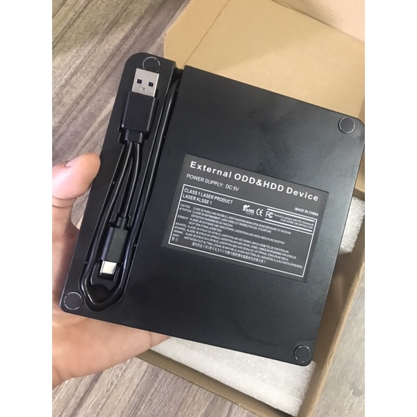ô đĩa DVD R/RW HP chính hãng tốc độ cao USB 3.0 tích hợp USB type C -bảo hành 3 năm