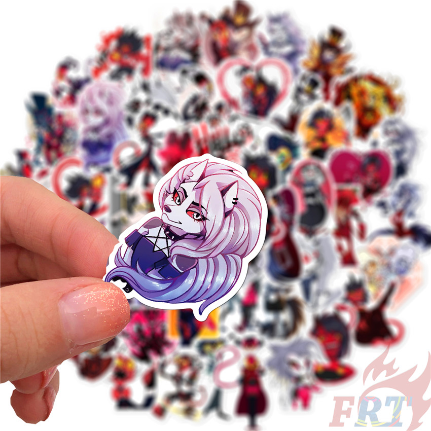 Set 50 nhãn dán hoạt hình Helluva Boss Series 02 DIY hành lý laptop ván trượt thời trang