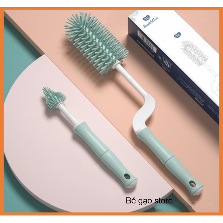 [sản phẩm mới] Cọ bình sữa silicone cho bé Total