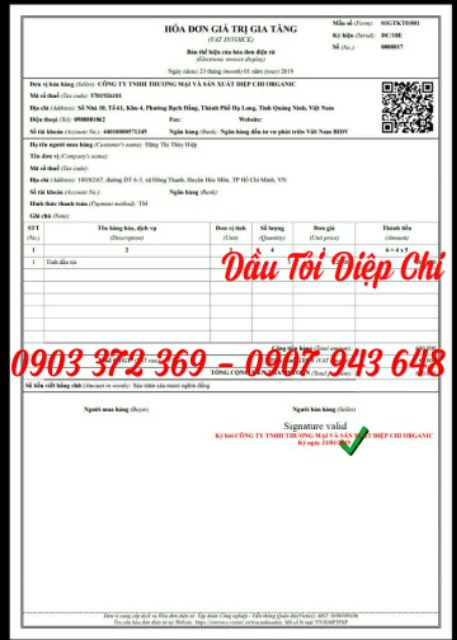 Dầu tỏi Diệp Chi Gold +