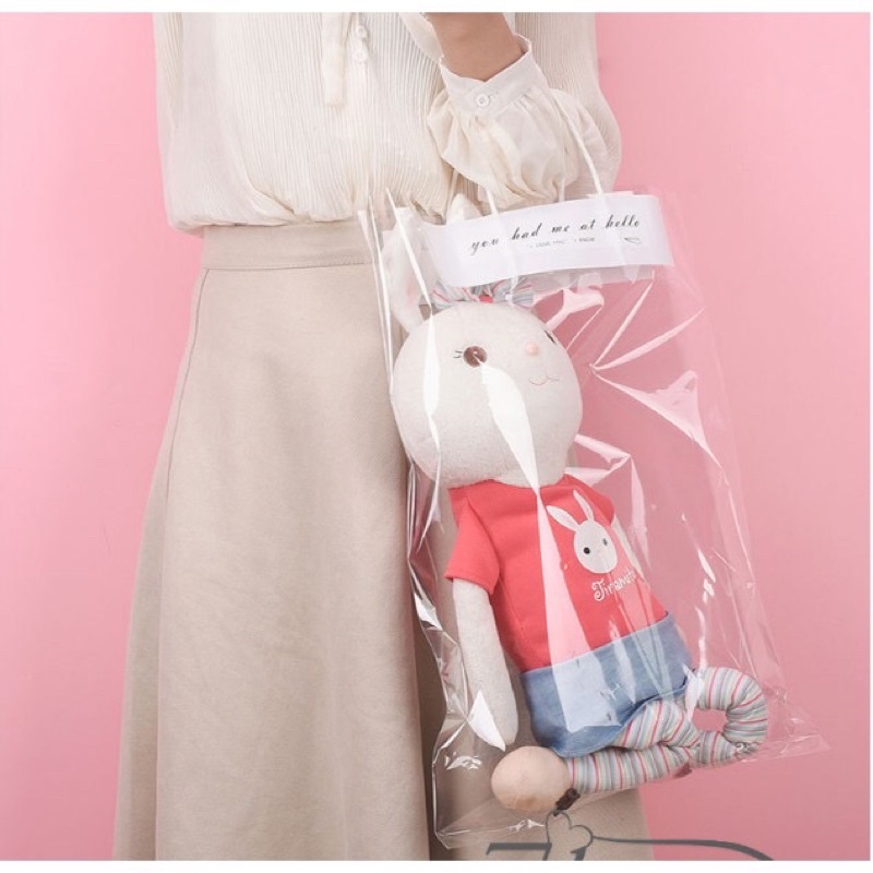 [ K có hoa] Túi đựng hoa có quai xách, túi đựng thú len handmade | BigBuy360 - bigbuy360.vn