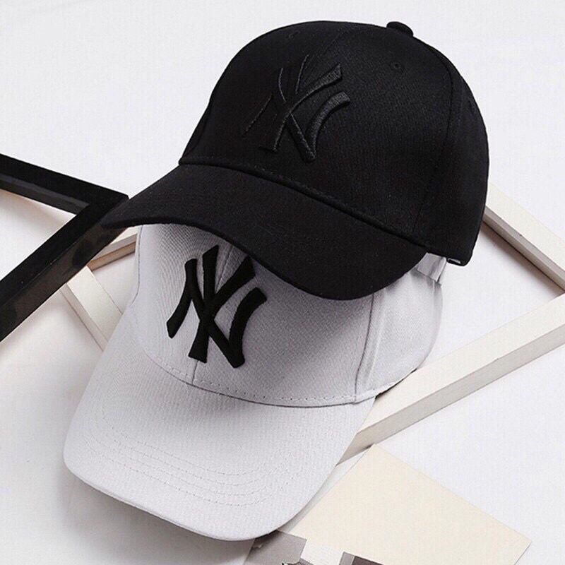 Mũ lưỡi trai, Nón kết thêu NY rẻ đẹp phù hợp nam nữ đội