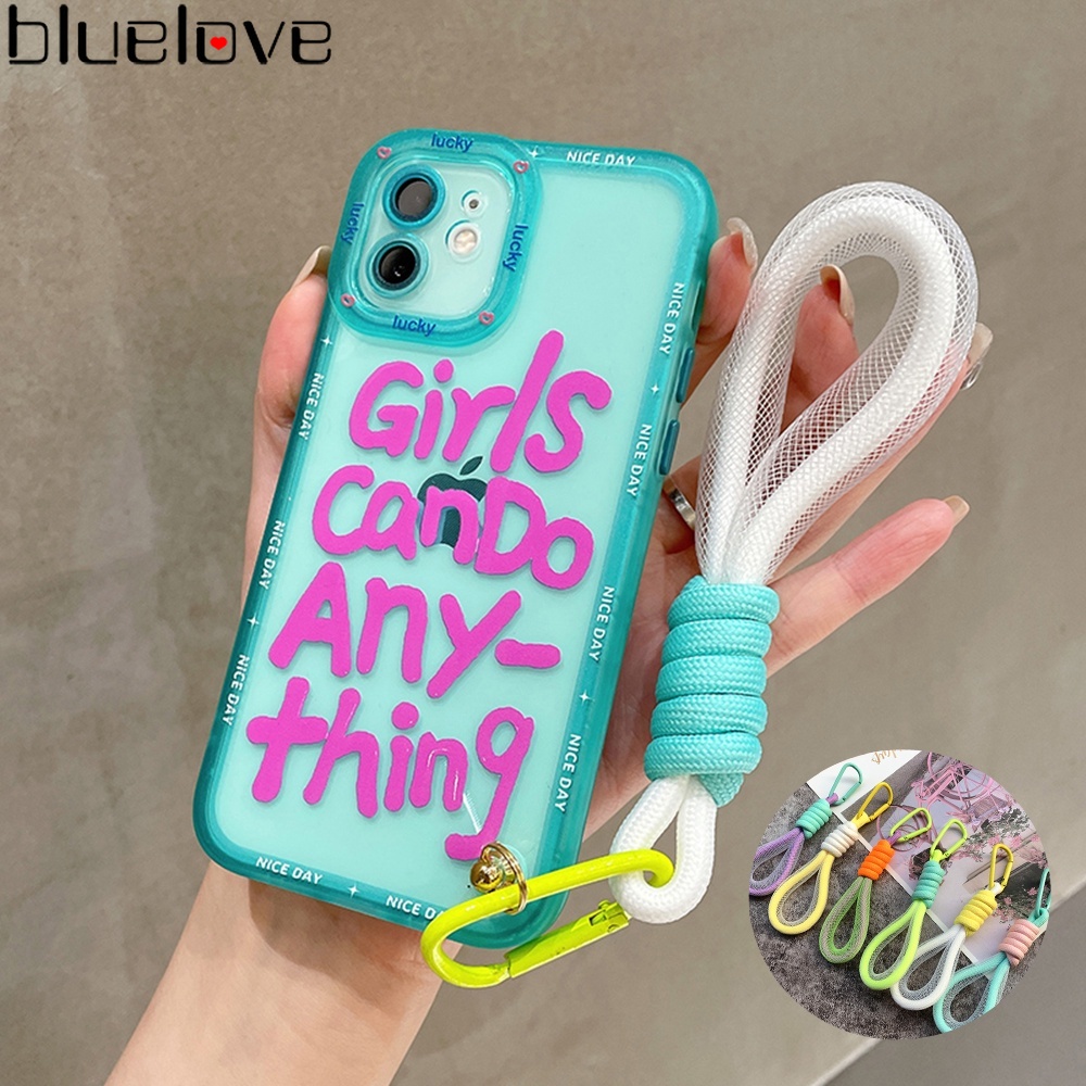 Dây Đeo Điện Thoại / Chìa Khóa Màu Dạ Quang DIY Hai Màu Nhỏ Gọn Đa Năng