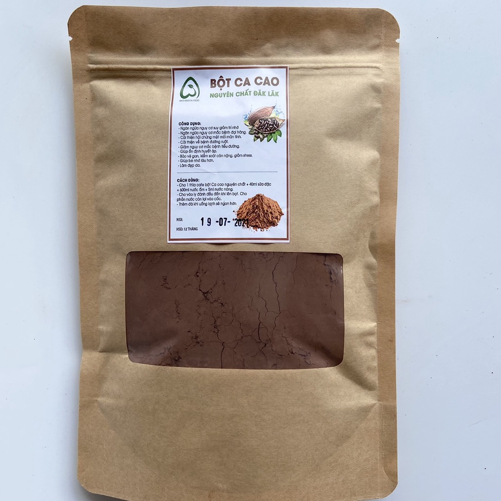 Bột CaCao Nguyên Chất Chuẩn Đắk LắkThơm Ngon Đậm Vị [500gr] - An’s Green Food