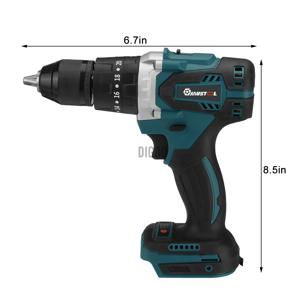 MAKITA Máy Khoan Điện Cầm Tay 3 Trong 1 520nm 20 + 3 Có Đèn Led