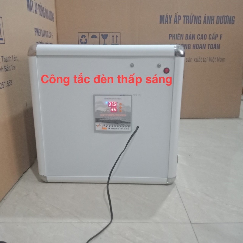 Máy ấp trứng Ánh Dương model P108 - thùng nhôm 108 trứng
