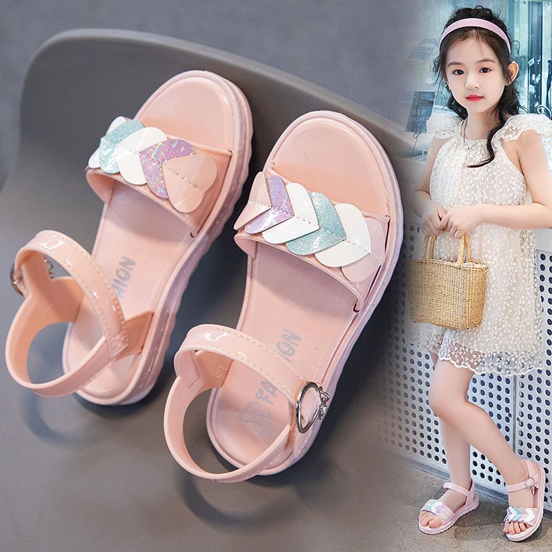 Giày Sandal Đế Mềm Chống Trượt Thoải Mái Thời Trang Đi Biển Mùa Hè 2022 Cho Bé Gái