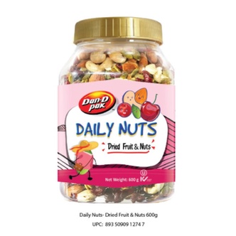 Hạt Dinh Dưỡng Hằng Ngày 600grDaily Nuts cherry, Nam Việt Quất, Điều, Hạnh Nhân, Bí Xanh Dan D Pak