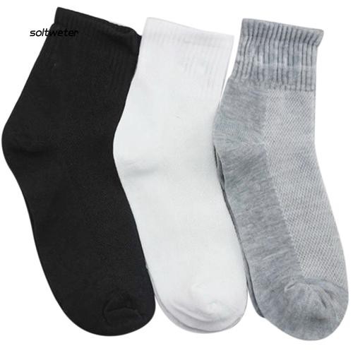 Set 5 đôi vớ cổ cao màu trơn thời trang cho nam