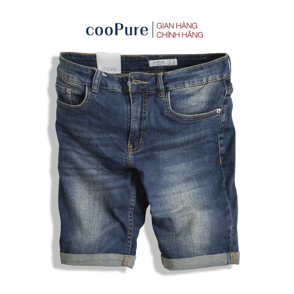 Quần short jean cooPure chất vải jean xước dọc extra spandex, thiết kế khỏe khoắn NO.1406 (7 màu)