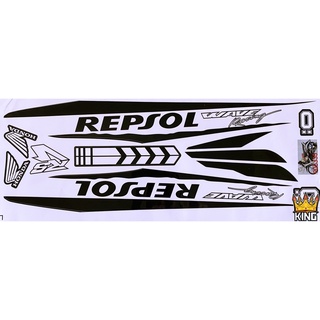 [Loại 1] Tem Rời Wave 110cc, Tem Dán Xe 110cc REPSOL V3  (2017-2024)
