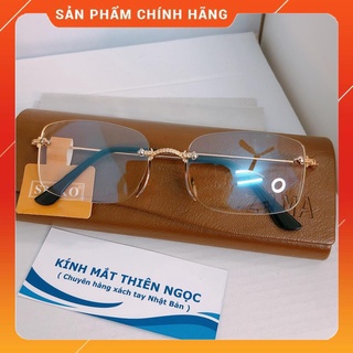 Kính lão thị đọc chữ người già hai tròng tiện lợi gọng khoan không viền cực thời trang cao cấp KMTNKT92