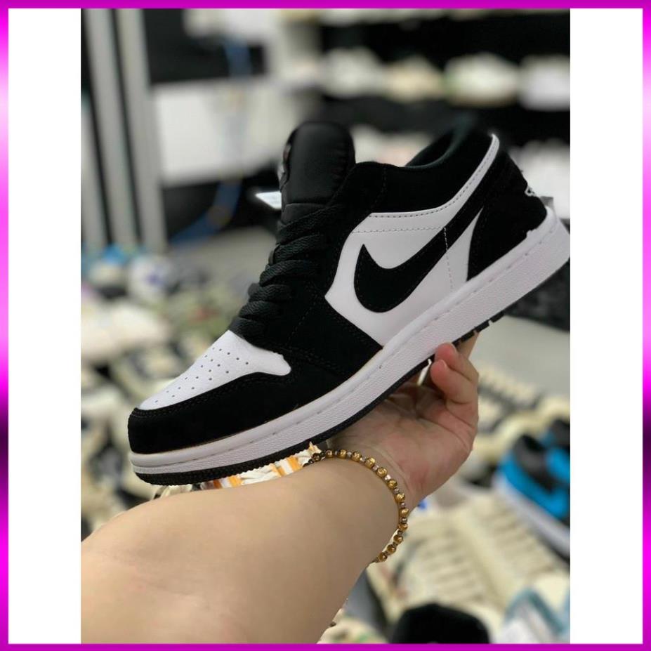 [FREE SHIP] Giày 𝐉𝐨𝐫𝐝𝐚𝐧 1 low Panda màu đen trắng nam nữ, Giày sneaker JD 1 Panda cổ thấp bản đẹp 2022