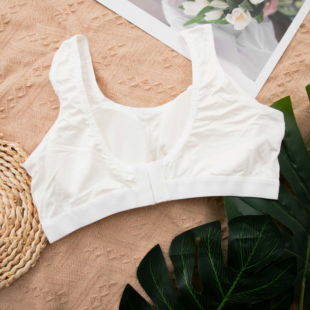 Áo Bra Cotton Móc Cài Sau Có Lót Mút Tháo Rời (Mustoto MA38)