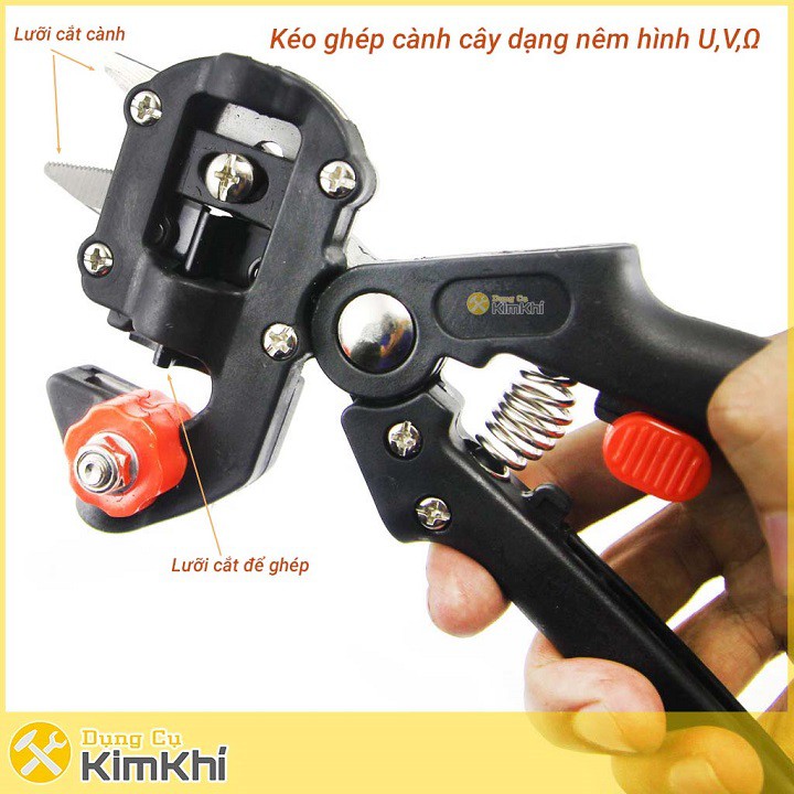 Kéo ghép cây túi dù Đài Loan thép SK5 Nhật Bản với 3 lưỡi ghép kèm phụ kiện tặng kèm 1 băng keo ghép cây