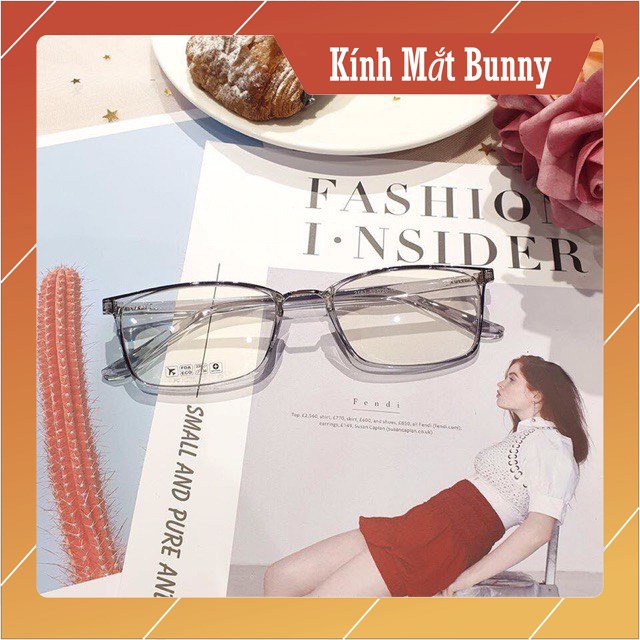 Kính gọng cận thời trang giá rẻ dáng vuông Bunny nhiều màu 2167