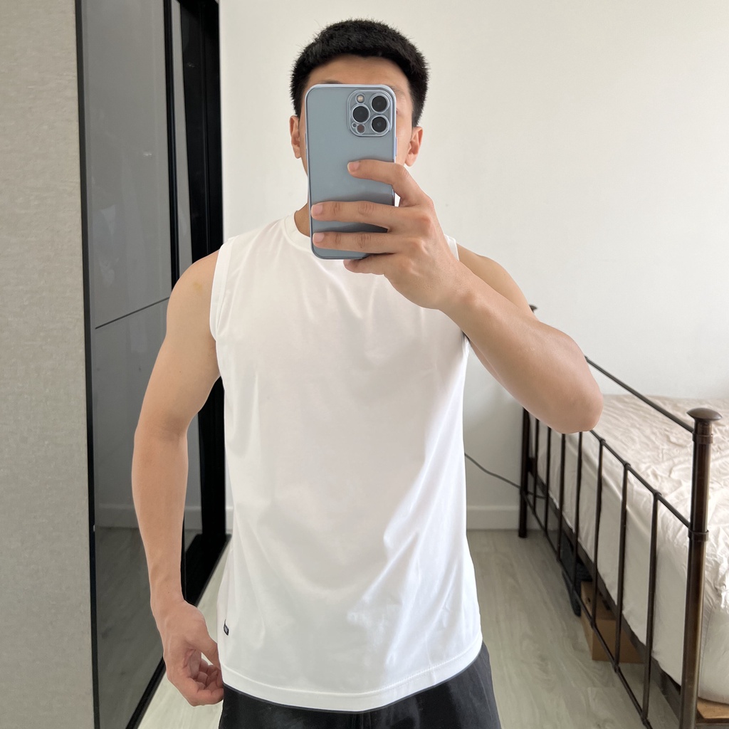 Áo Ba Lổ Tank Top THE 1991 Sát Nách Cổ Tròn Cotton 4 Chiều