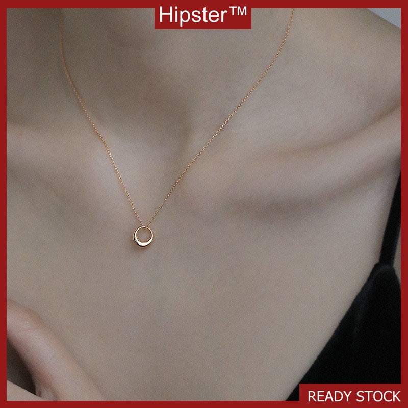 2020 Phong Cách Mới 925-Mạ Bạc Vòng Cổ Nữ Kiểu Dáng Đơn Giản