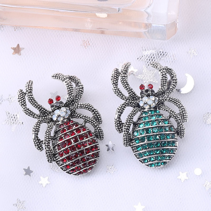 Ghim Cài Áo Hình Nhện Đính Đá Thời Trang Cho Nam