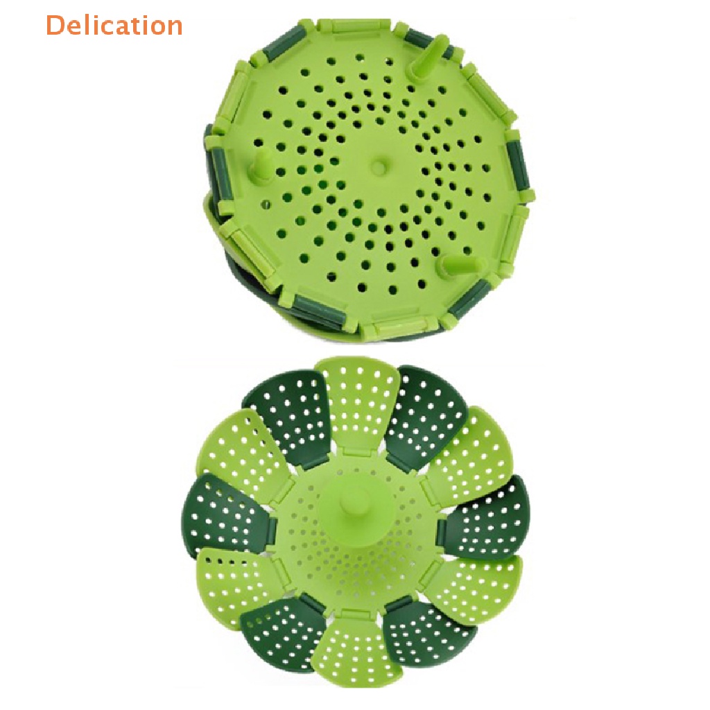 Rổ Hấp Thức Ăn Bằng Silicone Có Thể Gấp Gọn Tiện Lợi