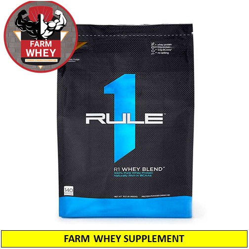 DEAL SỐC -  Sữa Tăng Cơ Siêu Khủng Rule 1 whey Blend - 10lbs 4.54 kg - Authentic 100%