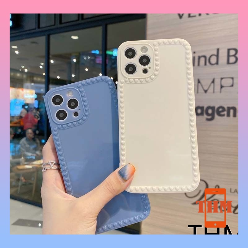 Ốp Điện Thoại Trái tim Silicone Cho iphone6/6S/6splus/se/7/7plus/8/8plus/X/xs/xsmax/11/12/13/Pro/Pro Max-020