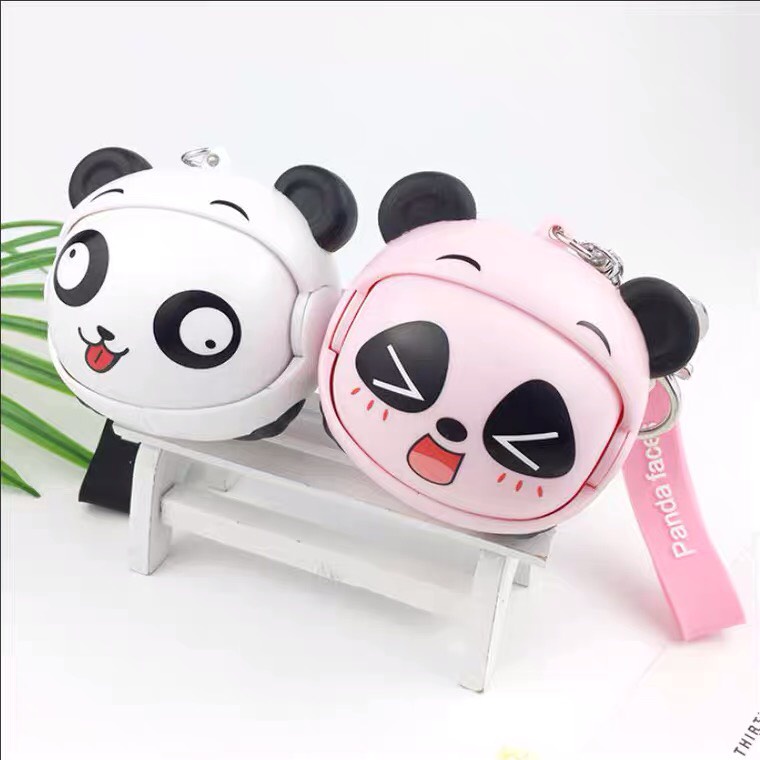 Móc khóa Gấu trúc 6 gương mặt biểu cảm cực kì độc đáo trang trí túi, balo, làm quà tặng bạn bè người thân - Ráp