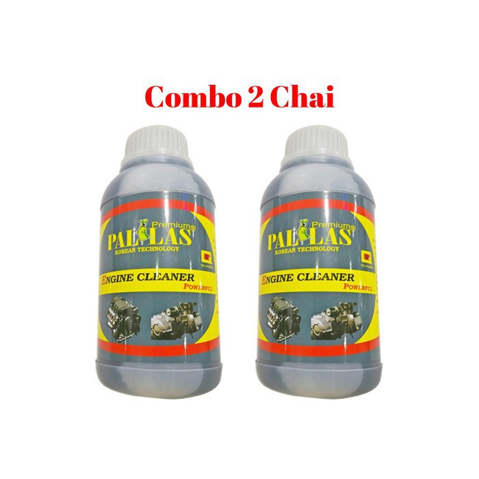 Combo 2 chai Tẩy Rửa Lốc Máy Siêu Mạnh, Tẩy Khoang Máy, Đầu Bò PALLAS 500ml